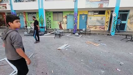 Des avions de guerre israéliens ont frappé une école à Gaza ! Il y a des morts et des blessés