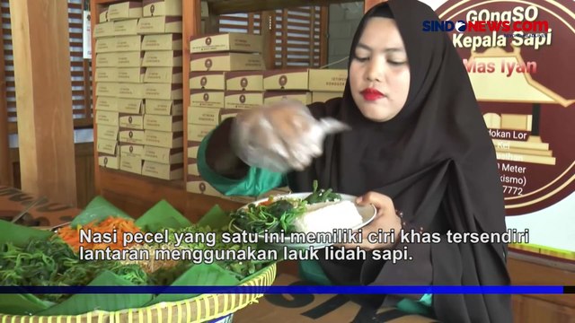 Menikmati Kuliner Unik, Nasi Pecel Lidah Sapi