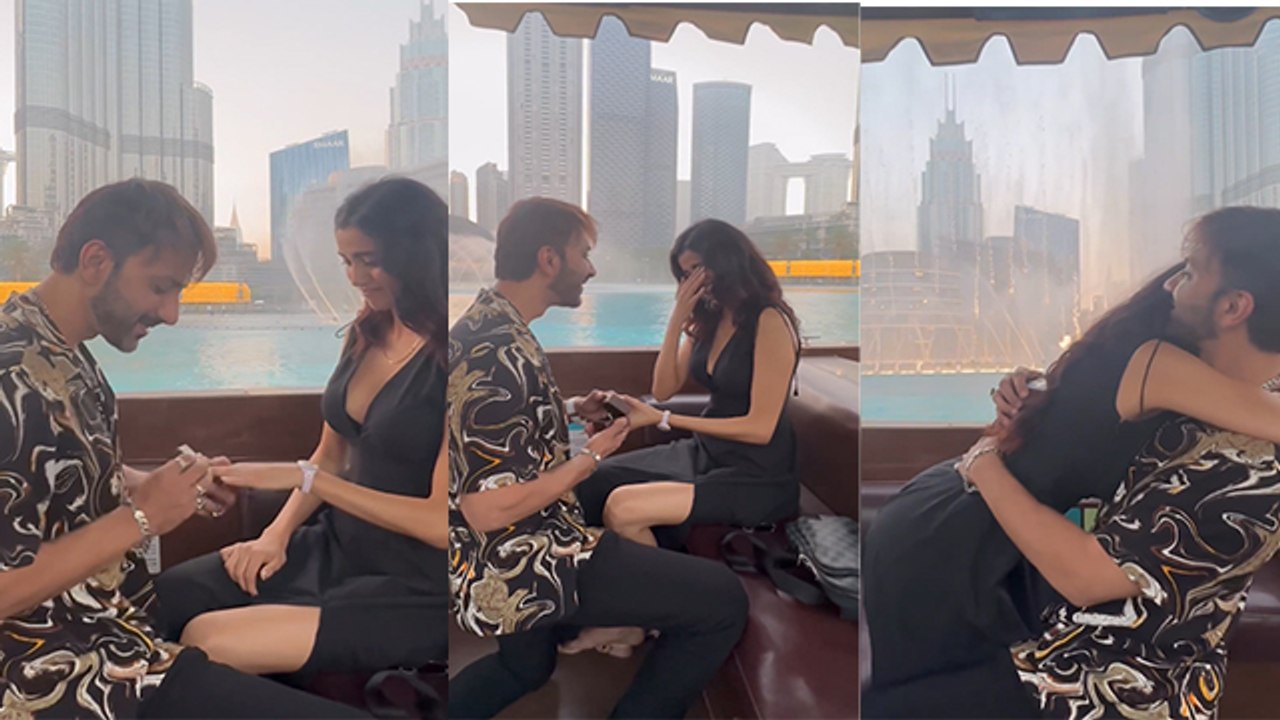 Ali Merchant GF Andleeb Zaidi को Dubai Burj Khalifa पर Engagement Ring पहनाते Video Viral, Propose..