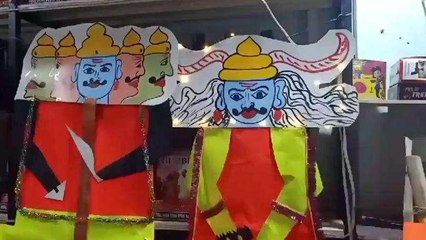 उज्जैन: रावण की बिक्री हुई शुरू, आकर्षक व सस्ते दामों में मिल रही प्रतिकृति