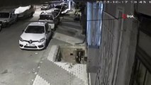 Arnavutköy'de alkollü adamın ilginç düşüş anları