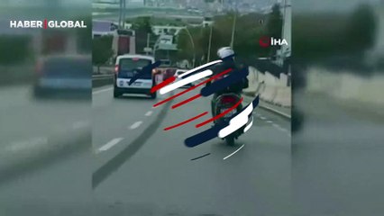 Hem kendi hem de diğer sürücülerin canını tehlikeye attı!