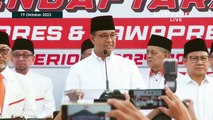 Sambutan Anies Baswedan di Markas PKS Jelang Daftar Capres 2024 ke KPU