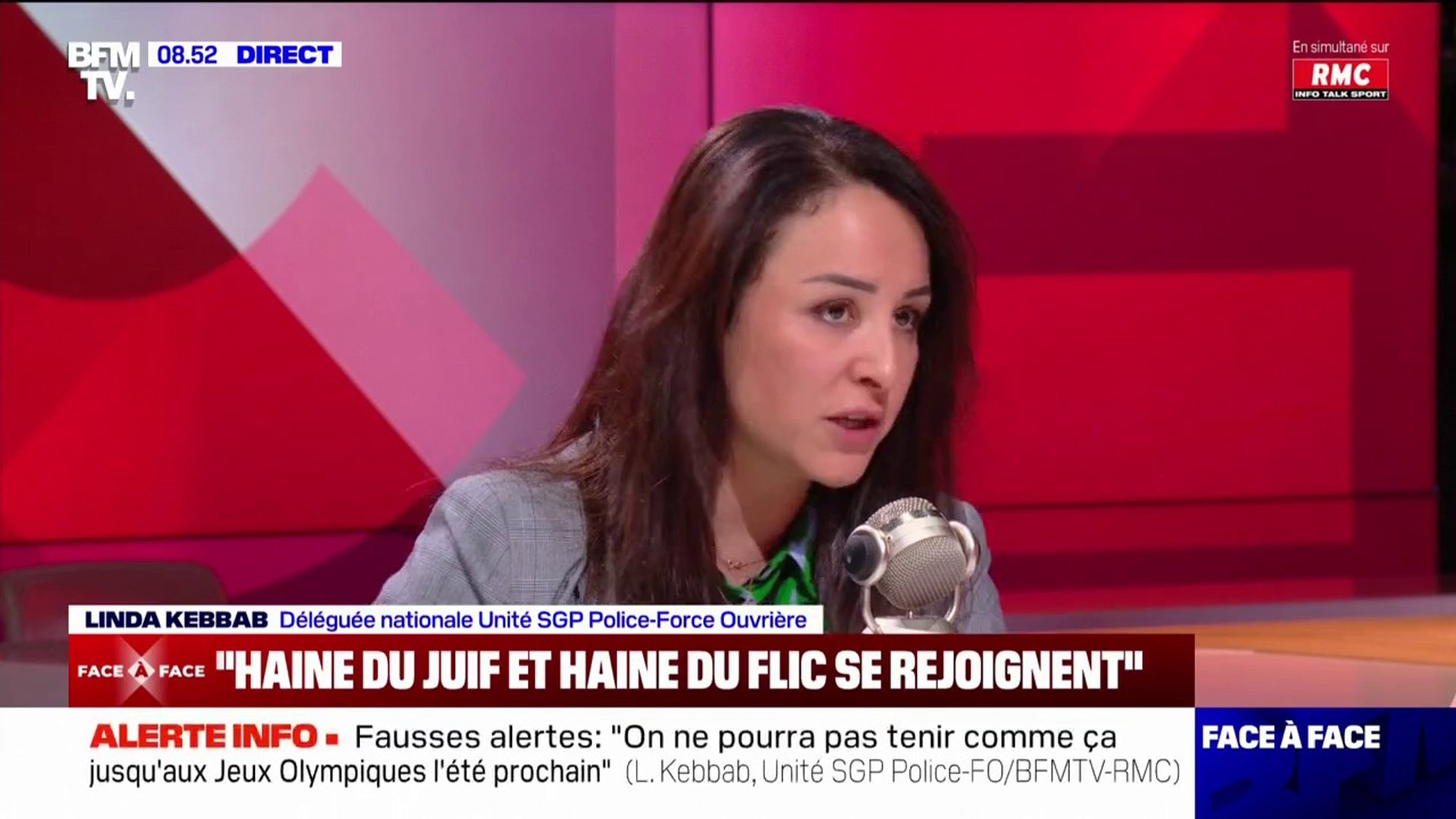 Linda Kebbab (Unité SGP Police-Force Ouvrière) accuse la France insoumise  "d'incitation à la haine" envers les policiers - Vidéo Dailymotion