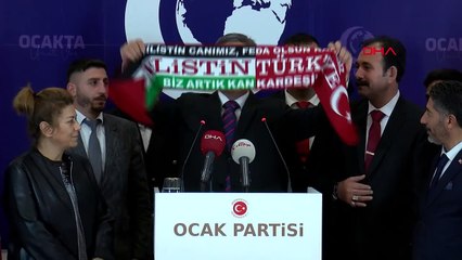 Ocak Partisi İsrail'in Gazze'ye yönelik saldırılarına tepki gösterdi