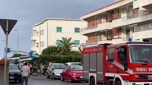 Maltempo a Livorno, alberi caduti e danni alle auto