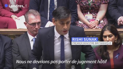 Frappe d'un hôpital à Gaza : pas "de jugement hâtif" (Rishi Sunak)