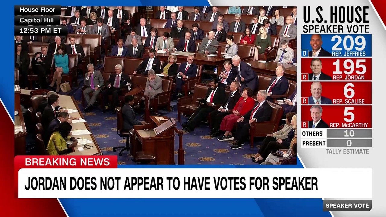 Jim Jordan Gets Fewer Votes In Second Vote For Speaker Than First