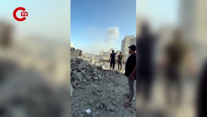 İsrail, bu defa Gazze'deki camiyi vurdu Ölü ve yaralılar var
