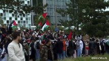 Medio Oriente, centinaia di manifestanti pro-palestinesi all'Aja