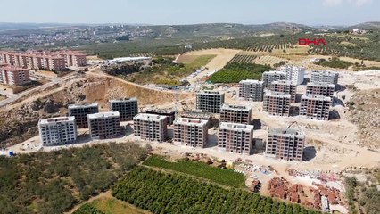 La construction grossière des résidences sinistrées, dont la construction avait commencé après le tremblement de terre de Hatay, est terminée.
