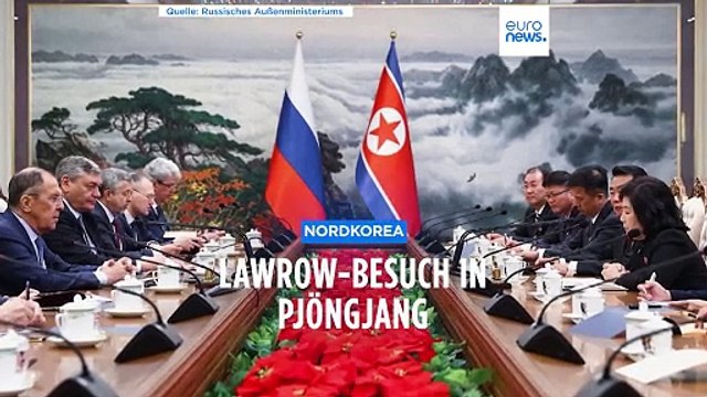 Strategische Partnerschaft: Russlands Außenminister Lawrow in Nordkorea