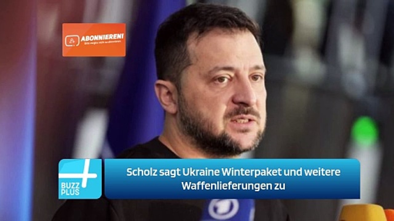 Scholz sagt Ukraine Winterpaket und weitere Waffenlieferungen zu