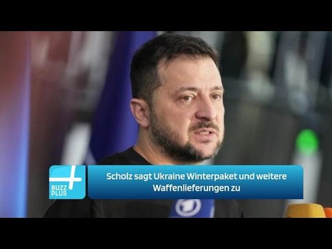Scholz sagt Ukraine Winterpaket und weitere Waffenlieferungen zu