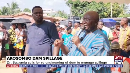 Akosombo dam spillage: Dr. Bawumia calls for the re-engineering of the dam to manage spillage