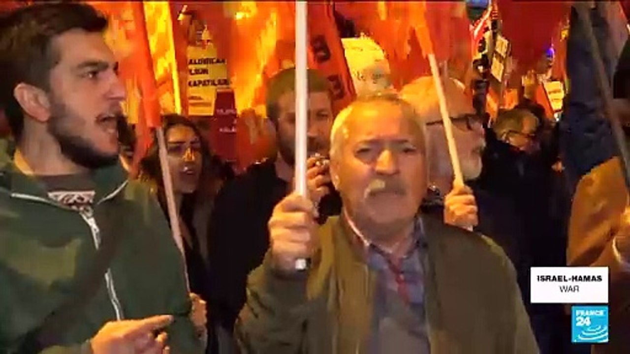 ‘Palestinians are not alone’: Pro-Gaza protesters take to streets in Turkey