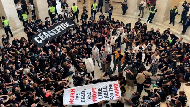 États-Unis : des manifestants occupent un bâtiment du Congrès pour exiger un cessez-le-feu à Gaza