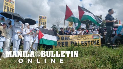 Maranaos in Marawi City rally in solidarity with Palestinians