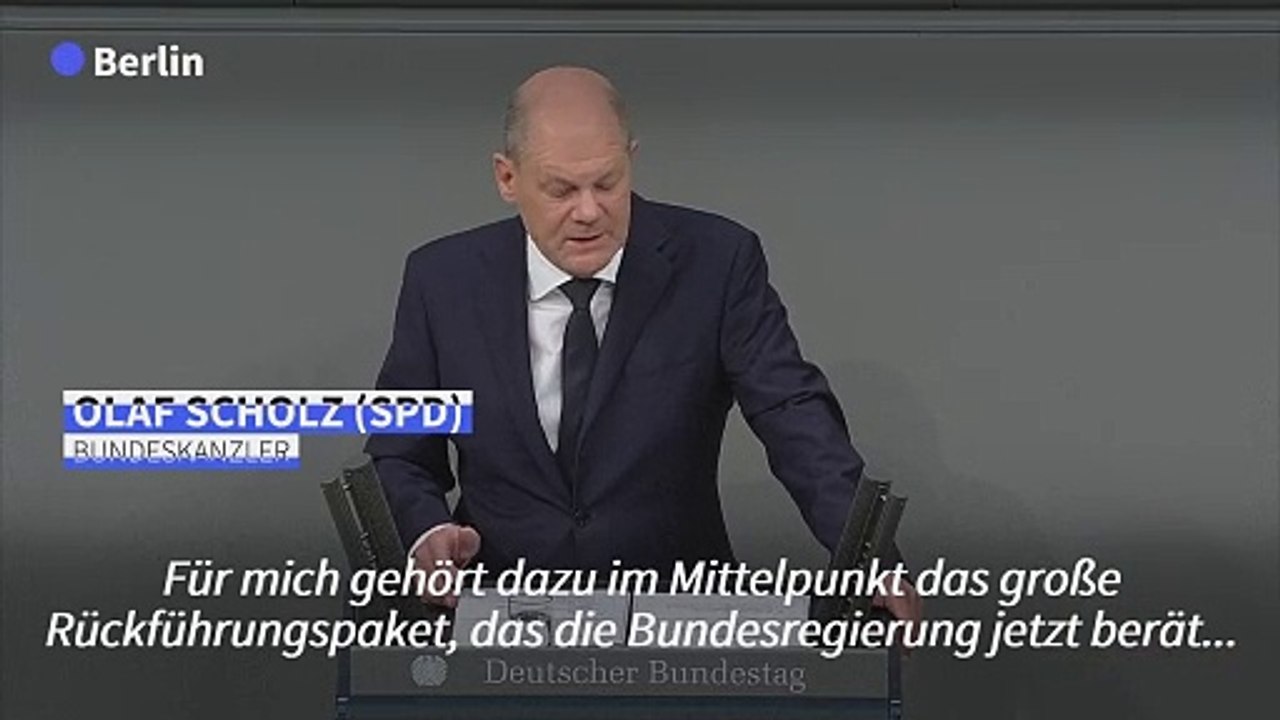 Scholz: migrationspaket erleichtert abschiebungen