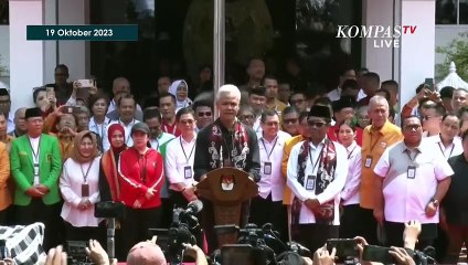 [FULL] Pidato Ganjar Pranowo Usai Resmi Daftar Pilpres 2024 di KPU