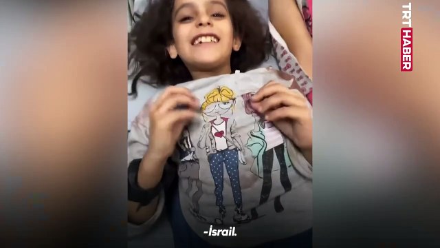 Gazzeli yaralı kız: En büyük selamlar Filistin halkına…
