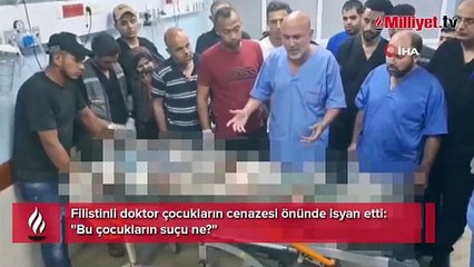 Kıyamet günü gibi! Çocukların cenazeleri önünde yardım çığlığı