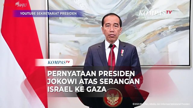 [FULL] Pernyataan Presiden Jokowi atas Serangan Israel ke RS Al Ahli Gaza