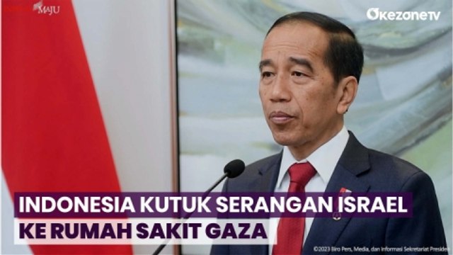 Presiden Jokowi Kutuk Serangan Israel ke RS Al-Ahli di Gaza