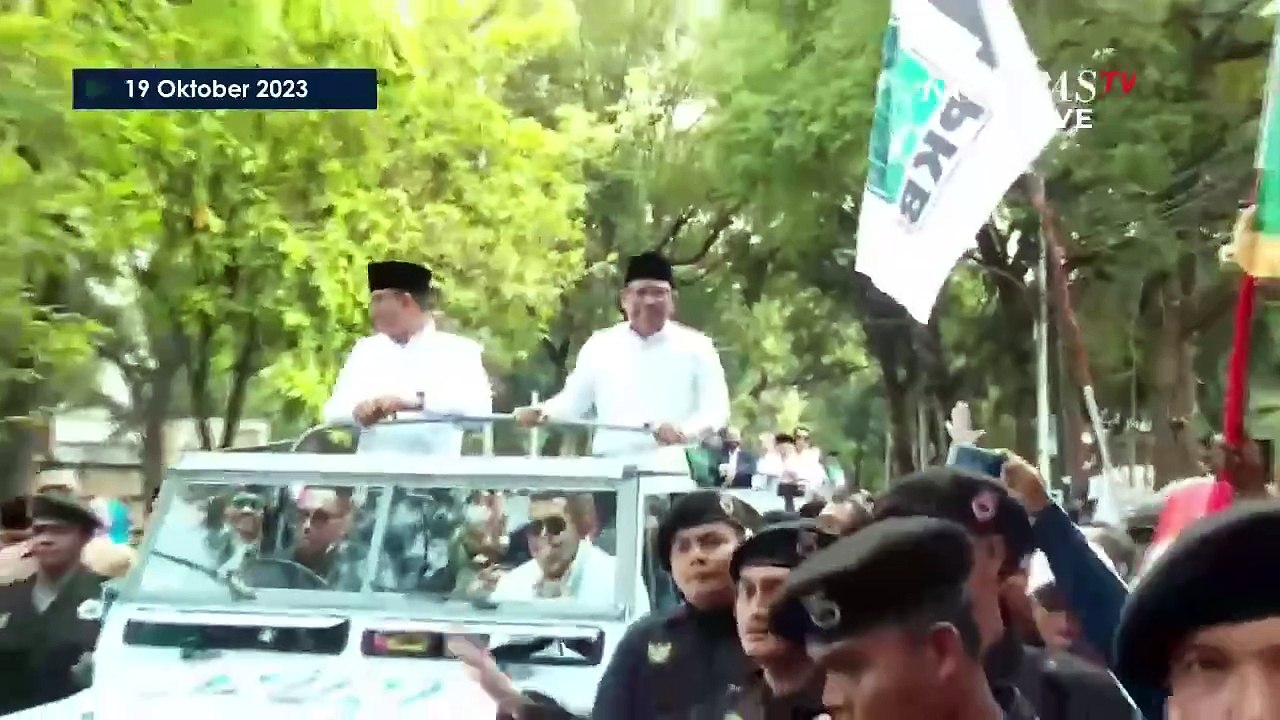 [FULL] Arak-arakan Anies dan Cak Imin Jelang Daftar Capres-Cawapres di KPU