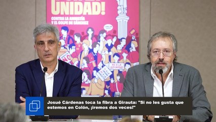 Josué Cárdenas toca la fibra a Girauta: "Si no les gusta que estemos en Colón, ¡iremos dos veces!"