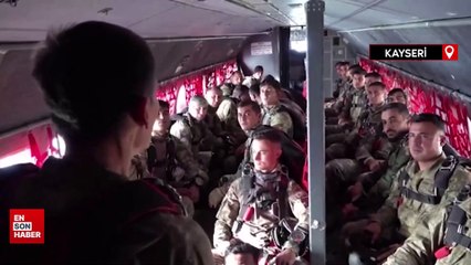 Kayseri'de Erciyes-2023 Tatbikatı: Hava indirme operasyonu yapıldı