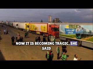 Aid delivery waits to enter Gaza from Egypt at Rafah crossing