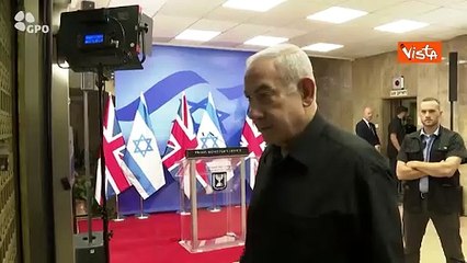 Sunak in Israele, l'incontro con il Primo Ministro Netanyahu