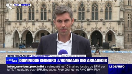 L'hommage de la ville d'Arras à Dominique Bernard, professeur tué après une attaque au couteau