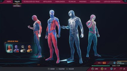 Todos los trajes de Peter en Marvel's Spider-Man 2