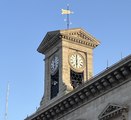 Truro City Hall clock tower strikes 2pm