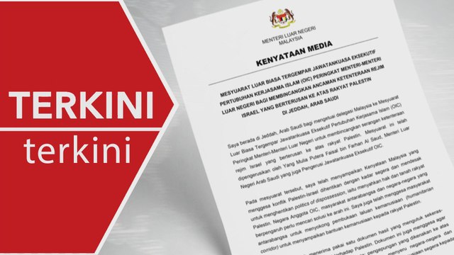[TERKINI] Malaysia gesa OIC, konflik Palestin-Israel dihentikan segera