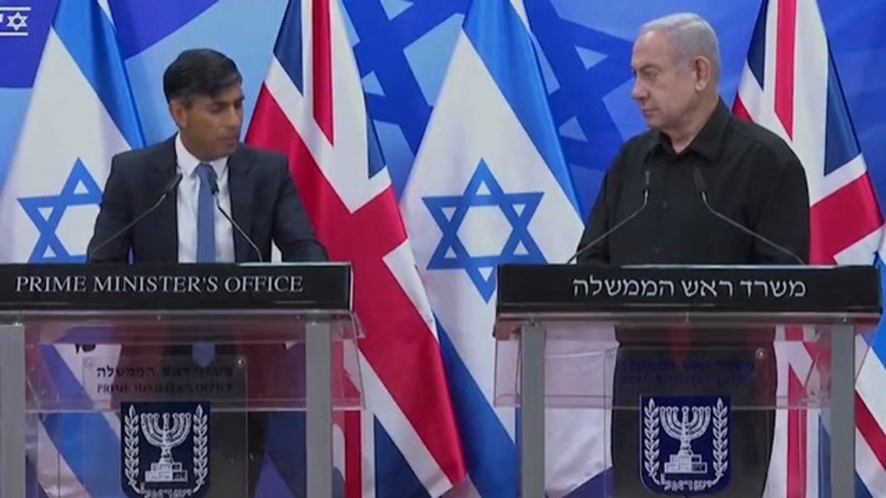 Israel-Gaza latest: Rishi Sunak pledges to stand by Israel in its 'darkest hour'