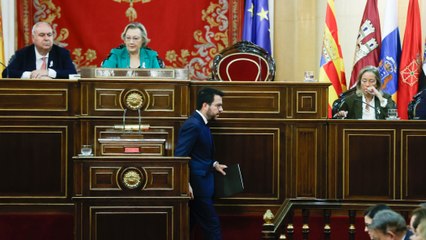 Los cuatro mensajes de Aragonès en el Senado sobre la amnistía
