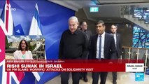 Sunak follows Biden to Israel as aid trucks wait at Egypt's border