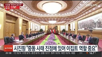 시진핑 '이·팔 전쟁'에 첫 입장…"휴전이 급선무"