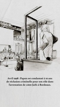 Le procès de Maurice Papon comme reportage dessiné au long cours: Riss de Charlie Hebdo expose ses dessins au Mémorial de la Shoah à Paris jusqu'au 3 mars - VIDEO