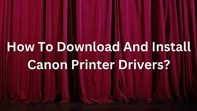 Download and Install Printer Drivers