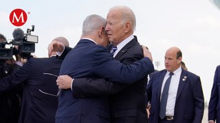 Joe Biden enfatiza apoyo a Benjamín Netanyahu en visita de ocho horas a Israel