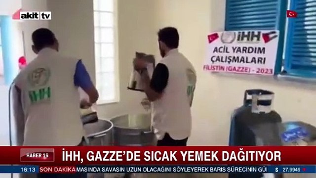 İHH, Gazze'de sıcak yemek dağıtıyor