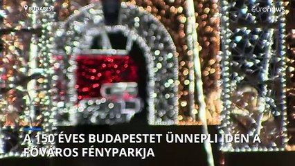 Látványos fényparkkal ünneplik a 150 éves Budapestet