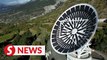 Swiss satellite dishes converted into giant solar panels