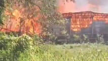 सहरसा: बिजली के शॉर्ट सर्किट से लगी भीषण आग, 16 से अधिक घर जलकर राख