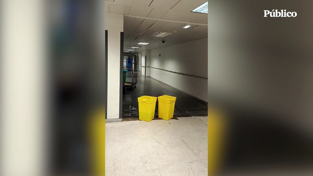 Se inunda el Hospital Infanta Sofía de Madrid: Cada año convivimos con cubos de basura para recoger el agua