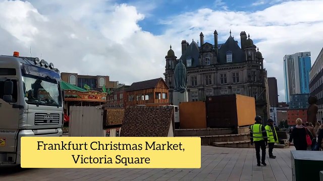 We visited the Birmingham Frankfurt Christmas Market 2023 to see how it's coming along